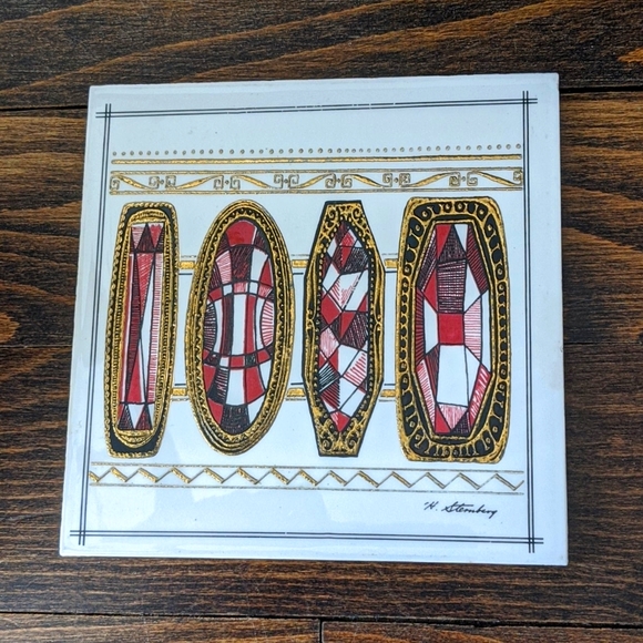 Vintage Mid Century Modern Harry Sternberg Tile.